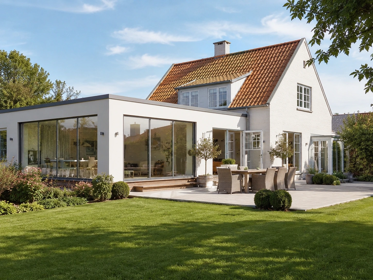 Moderne tilbygning der giver ekstra anvendelige kvadratmeter