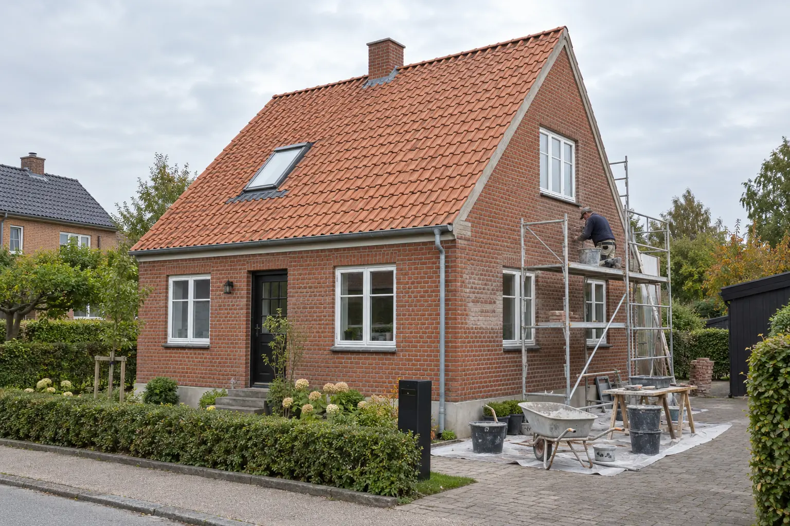 Omfugning af hus pris i 2026 på dansk murstenshus